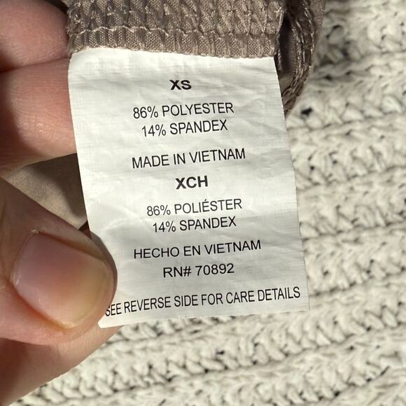 Apana Performance Joggers Womens XS Taupe Tan Stretch Lounge Casual Activewear - Picture 7 of 8